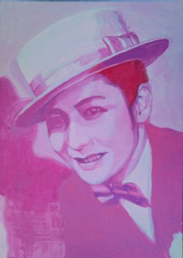 タキコ　 201１年制作　420mm×300mm イラストレ-ションボードにアクリル絵具